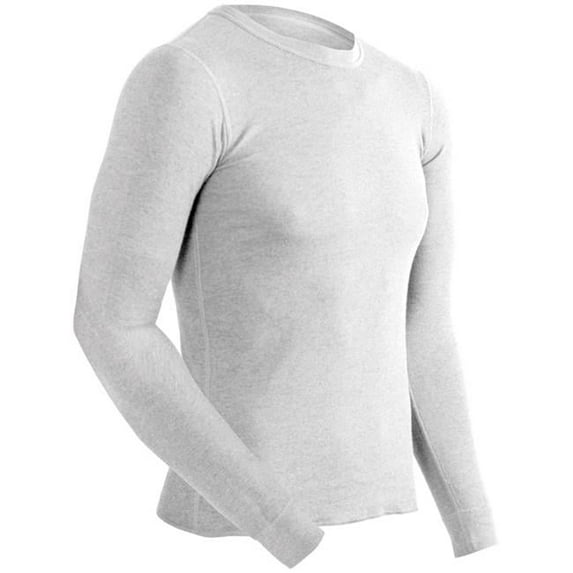 Coldpruf Basic Men's Crew Neck Base Layer - White, Medium
