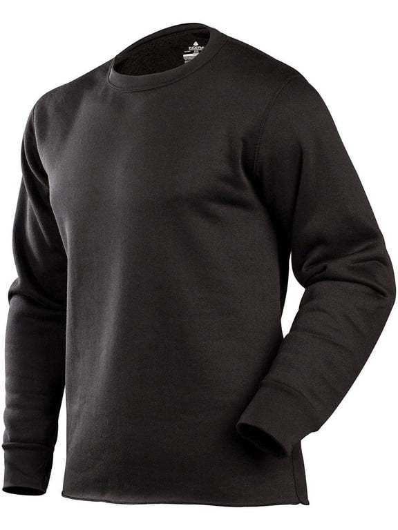 Expedition Men's Crew Base Layer - Black, Size Medium