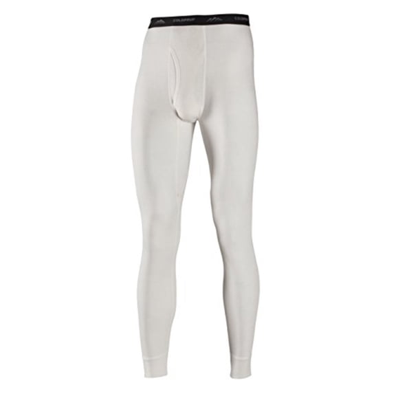 Coldpruf Men's Basic 2-Layer Bottoms - Big Sizes, Winter White, 2XLarge