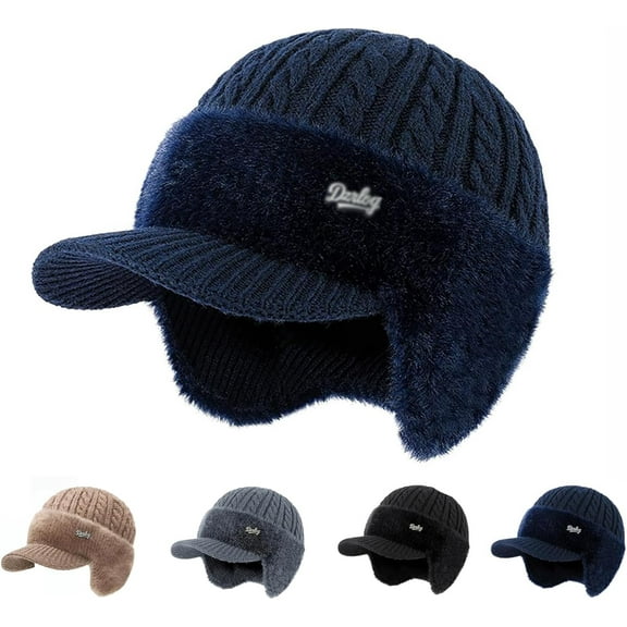 Coldshield Trapper, Cold Shield Trapper Hat, Winter Hat with Brim and Ear Flaps, for Men