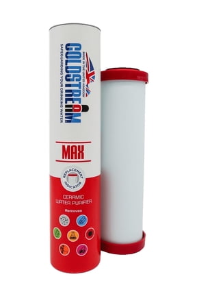 MAX Undercounter Water Filter Cartridge Replacement Purifier for Tap Water, Removes Contaminants, Eco-Friendly Design