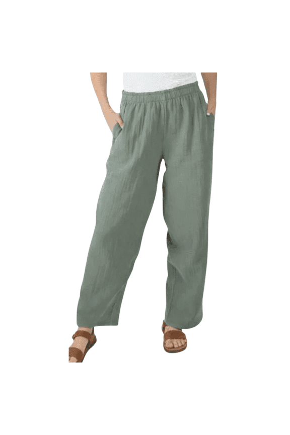 Gauze Pull-On Pant 30 Inch Inseam, Green, Small