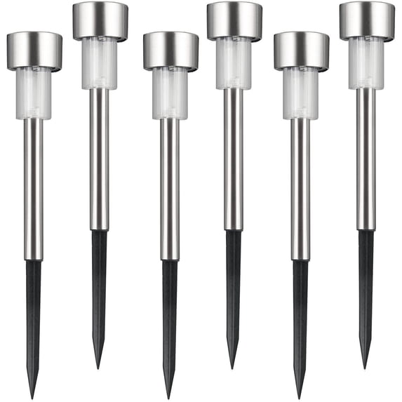 Cole & Bright Solar Stainless Steel Border Lights Set of 6