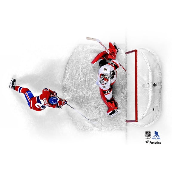 Cole Caufield Montreal Canadiens Unsigned First NHL Game Photograph