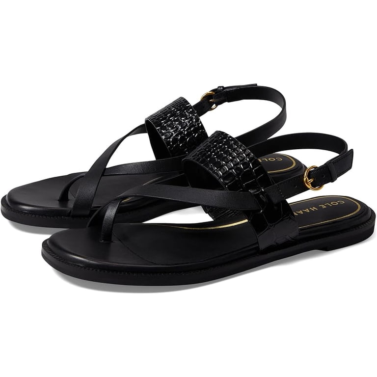 Cole Haan Black Leather Sandals Womens Cole Haan Flynn Sandals In Black | Soletrader main image 4