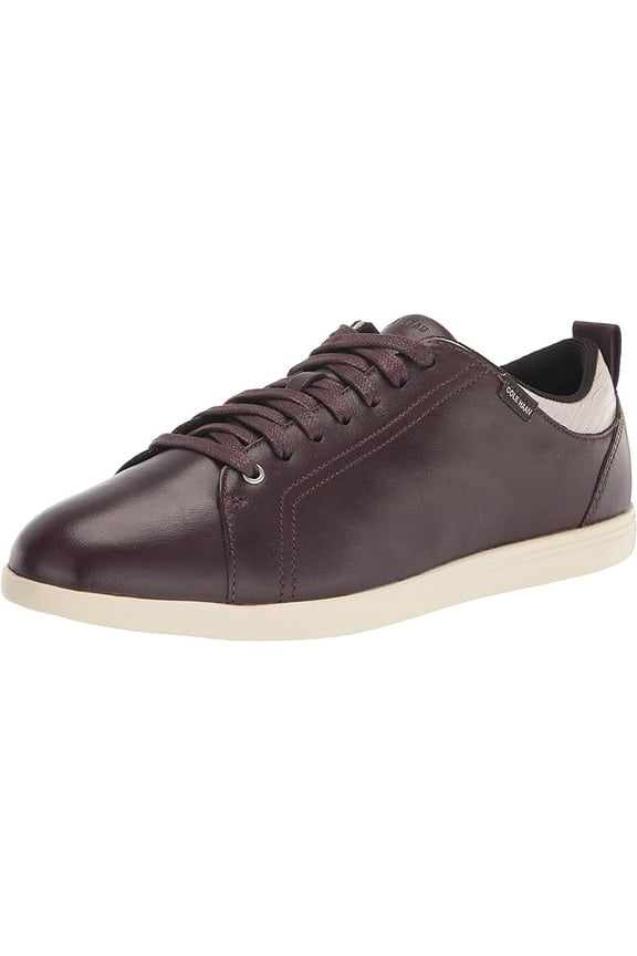Carly Cordovan/Mini Lace Up Rounded Toe Low Top Flat Sneakers (Cordovan/Mini, 5.5)