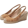thumbnail image 1 of Cole Haan Womens Cloudfeel Espadrille Wedge Slingback 80 mm, Cork/Natural Linen, 7, 1 of 5