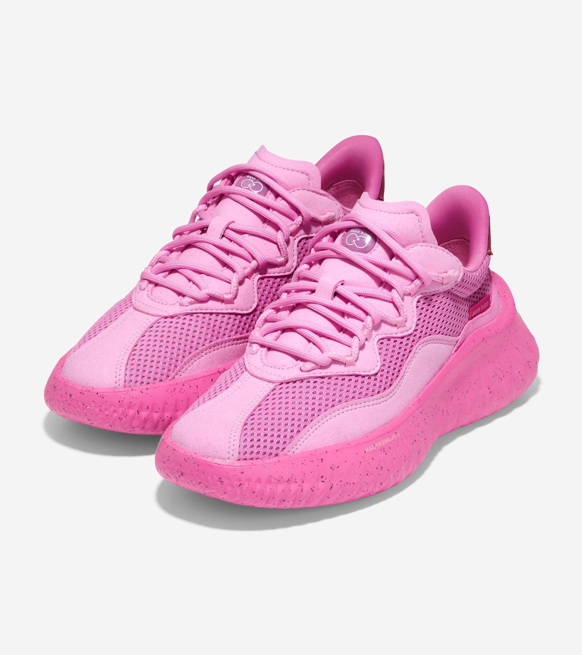 Cole Haan Generation Zerogrand II SQL Pink Clover/Rose Lace Up Low Top ...