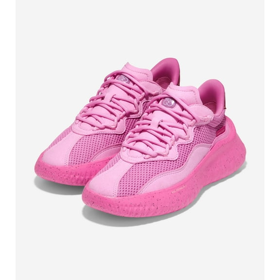 Cole Haan Generation Zerogrand II SQL Pink Clover/Rose Lace Up Low Top Sneakers (Pink Clover/Rose, 5)