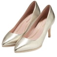 thumbnail image 1 of Cole Haan Grand Ambition Soft Gold Leather Pointed Toe Stiletto Heeled Pumps (Soft Gold Leather, 8.5), 1 of 6