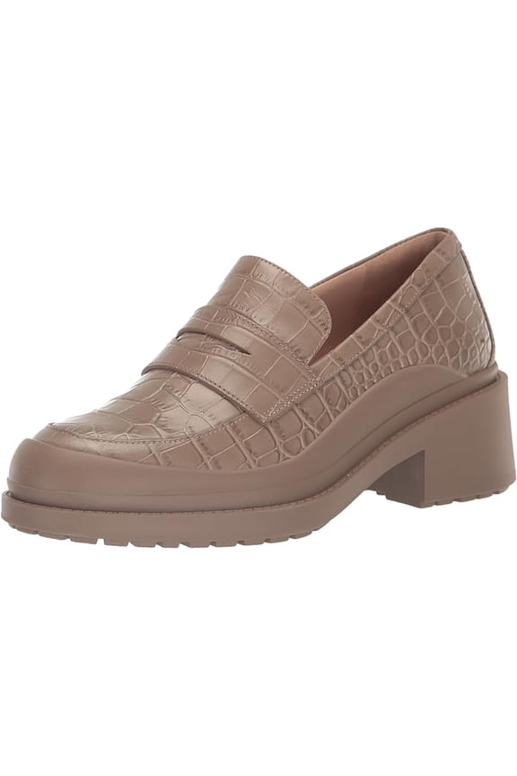 Grand Ambition Westerly Irish Coffee Croc Leather Slip On Loafers (Irish Coffee Croc Leather, 9)