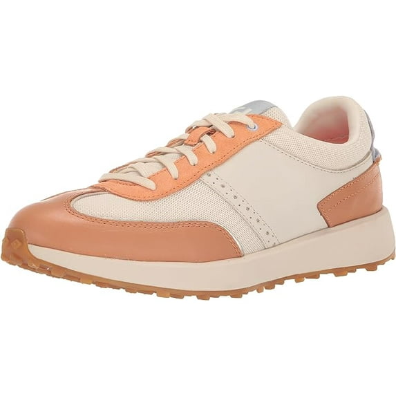 Cole Haan Grand Crosscourt Medow Runner Birch/Nylon Natural Tan/Tangerine Suede (Birch/Nylon Natural Tan/Tangerine Suede, 6)