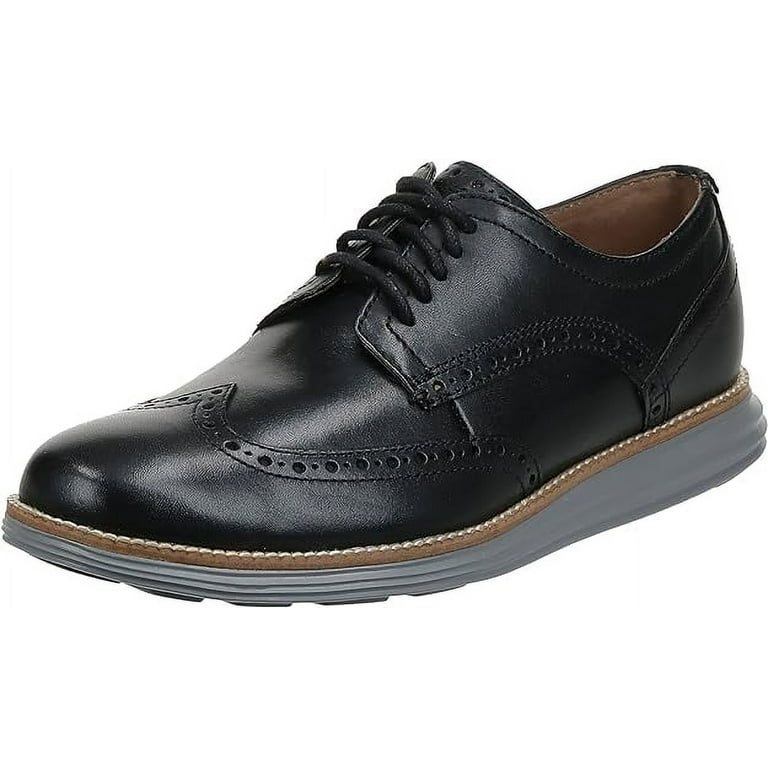 靴 COLE HAAN GRAND TOUR WING OX C29413 27.0 Cole Haan Grand Tour Wing Oxford Black Leather/Ironstone Lace Up