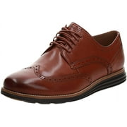 Cole Haan Grand Tour Wing Oxford Woodbury/Java Leather Lace Up Cutout Sneakers (Woodbury/Java, 10)