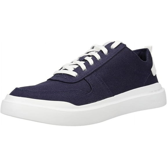 Cole Haan Grandpro Rally Canvas Court Marine Blue/Optic White Lace Up Sneakers (Marine Blue/Optic White, 6)