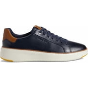 Cole Haan Mens Grandpro TopSpin Sneaker Navy Blazer Leather/British Tan/Ivory, Med