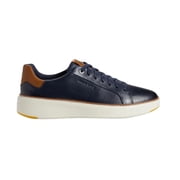 Cole Haan Men's Grandpro TopSpin Sneaker Navy Blazer Leather/British Tan/Ivory, Med