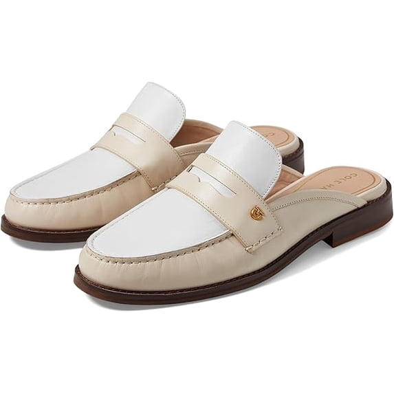 Cole Haan Lux Pinch Penny Sandollar Leather Rounded Toe Classic Slip On Loafers (Sandollar Leather, 11)