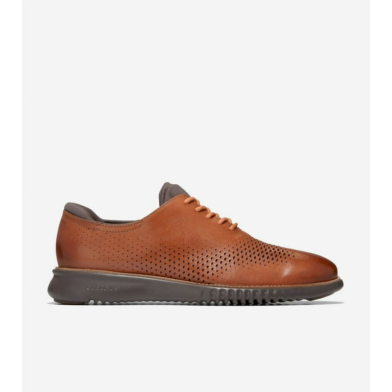 Cole Haan Men s 2.ZEROGRAND Laser Wingtip Oxford British Tan Java C25351 Walmart