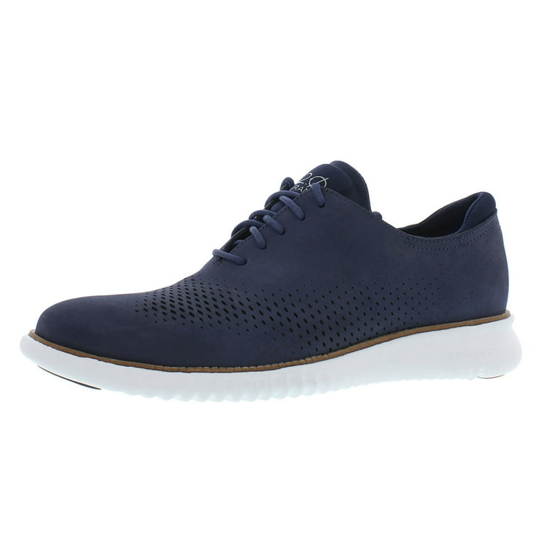 Cole Haan Men s 2 Zerogrand Laser Wing Marine Blue Ankle High Leather Oxford Shoe 11M