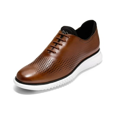 Cole Haan Zerogrand Laser Wingtip Oxford Mens Shoes Size 9, Color: British Tan/Ivory