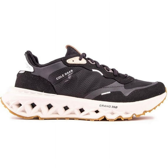 Cole Haan Men's 5.Zerogrand Runner Sneaker, Black/Periscope/Ivory, 13