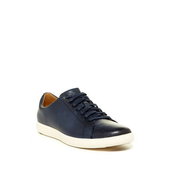 Cole Haan Men's Grand Crosscourt II fashion lace-up Sneakers Navy Leather Brnsh