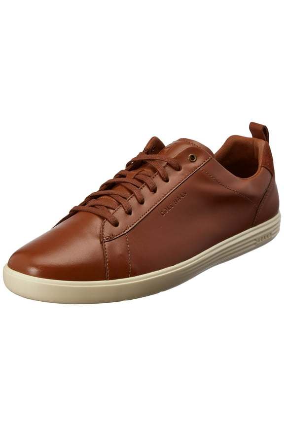Men's Grand+ Crosscourt Sneaker, British TAN Leather/Ivory, 11.5