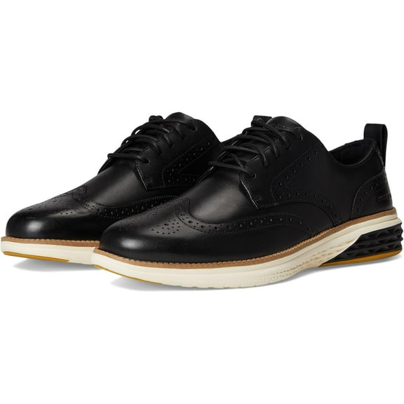 Cole Haan Men's Grand Hurrion Wingtip Oxford C40684 Black/Ivory