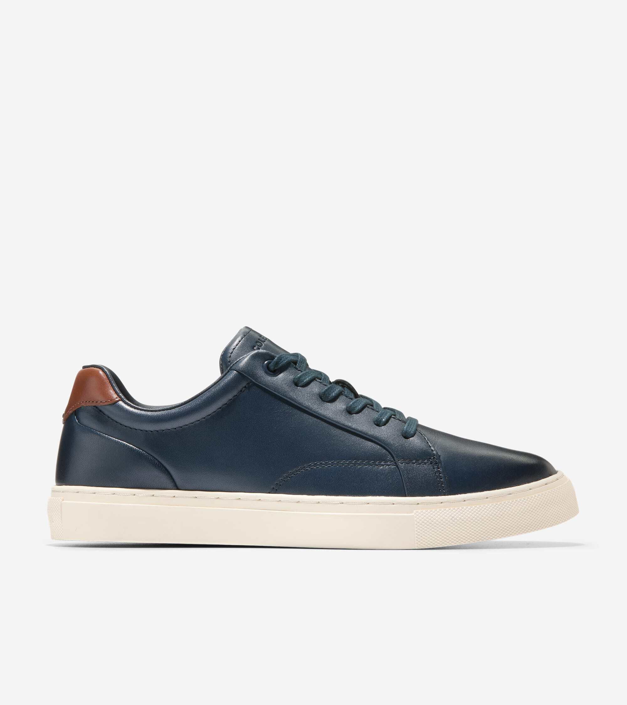 Cole Haan Men #39 s Grand Kittery Court Leather Sneakers Navy Walmart com Cole Haan Men #39 s Grand Kittery Court Leather Sneakers Navy Walmart com