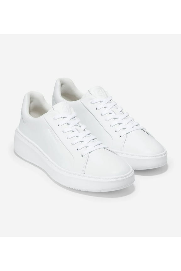 Men's GrandPrø Topspin Sneaker Optic White Leather C35573 Brand New