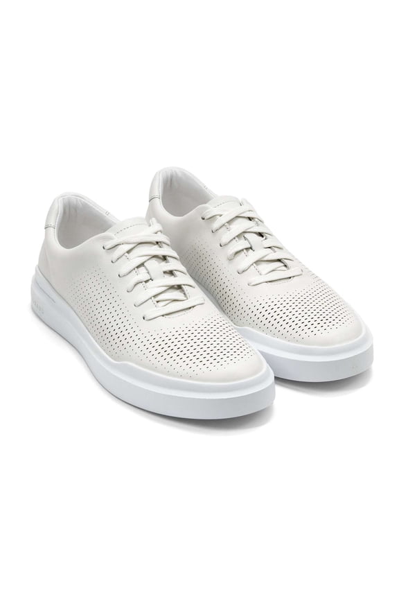 Men's Grandpro Rally Laser Cut Sneaker, White,7 M US