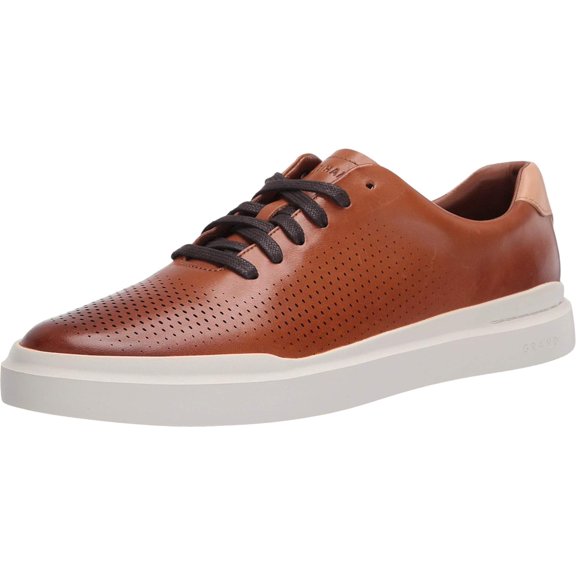 Cole Haan Men's Grandpro Rally Laser Cut Sneaker in British Tan