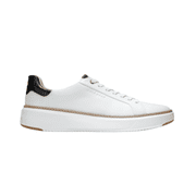 Cole Haan Men s GrandPr  Topspin Leather Sneakers   Optic White, Wide