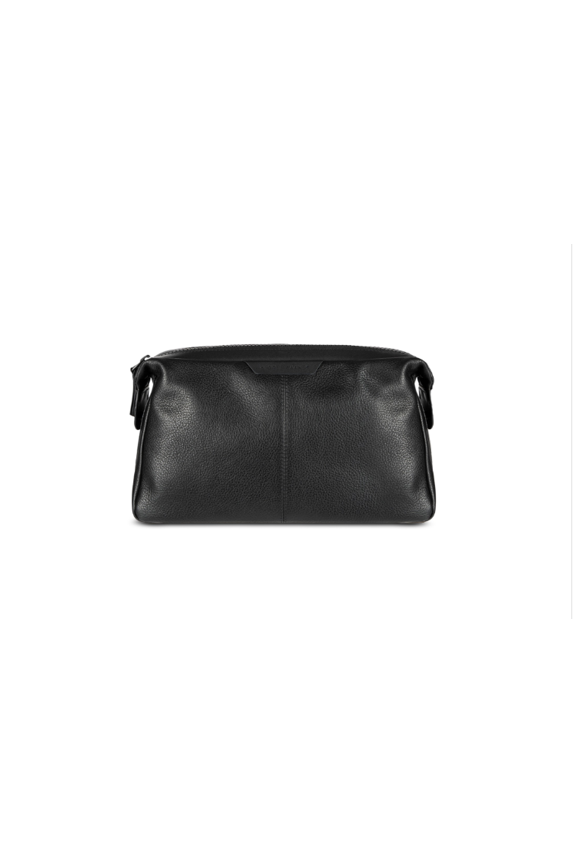 Men's Leather Travel Dopp Kit - Black