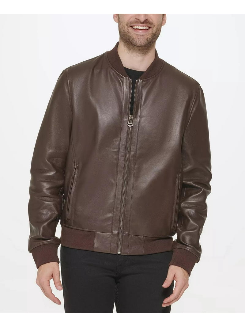 COLE HAAN ブラウン レザージャケット XXL s-l400.jpg