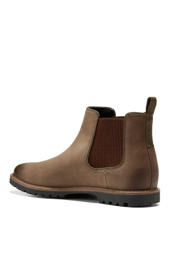 Men's Midland Lug Chelsea Boot, Truffle Nubuck/Black Water Resistant, 10.5