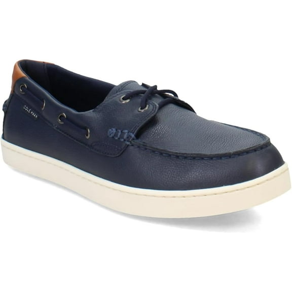Cole Haan Men's Nantucket Boat Shoes Loafer, Navy Blazer/IVOR, 10