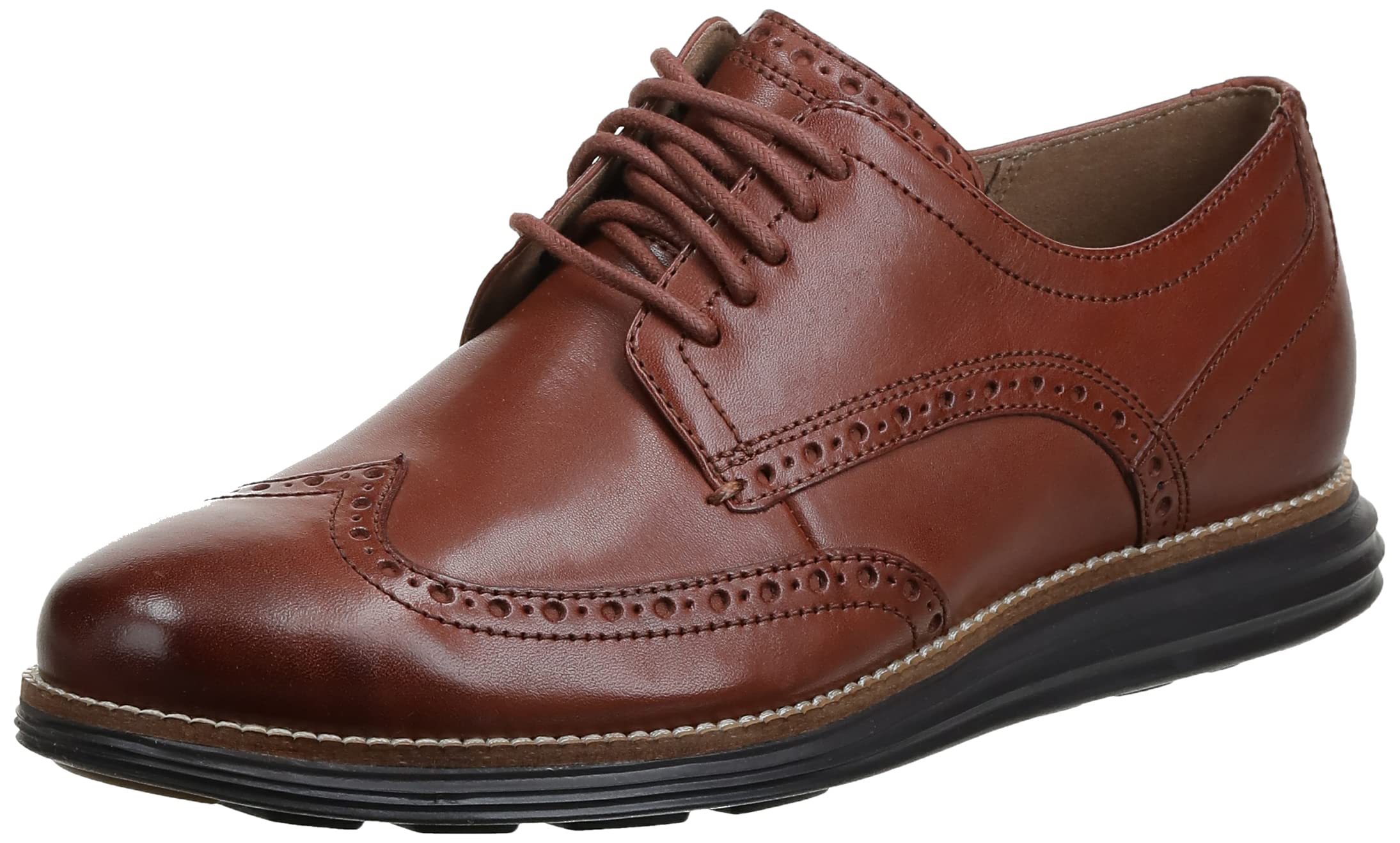 Cole Haan Men's Original Grand Shortwing Oxford, woodbury/java, 14 ...