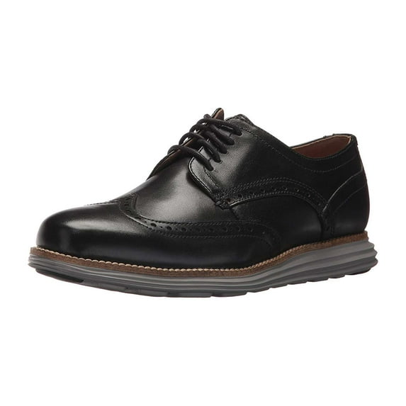 Cole Haan Men's Original Grand Wingtip Cushioned Oxford Shoe (Black, 10.5)
