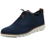 Cole Haan Men's Zerogrand Stitchlite Wingtip Oxford Shoes Marine Blu/Ivry, 10 Wide