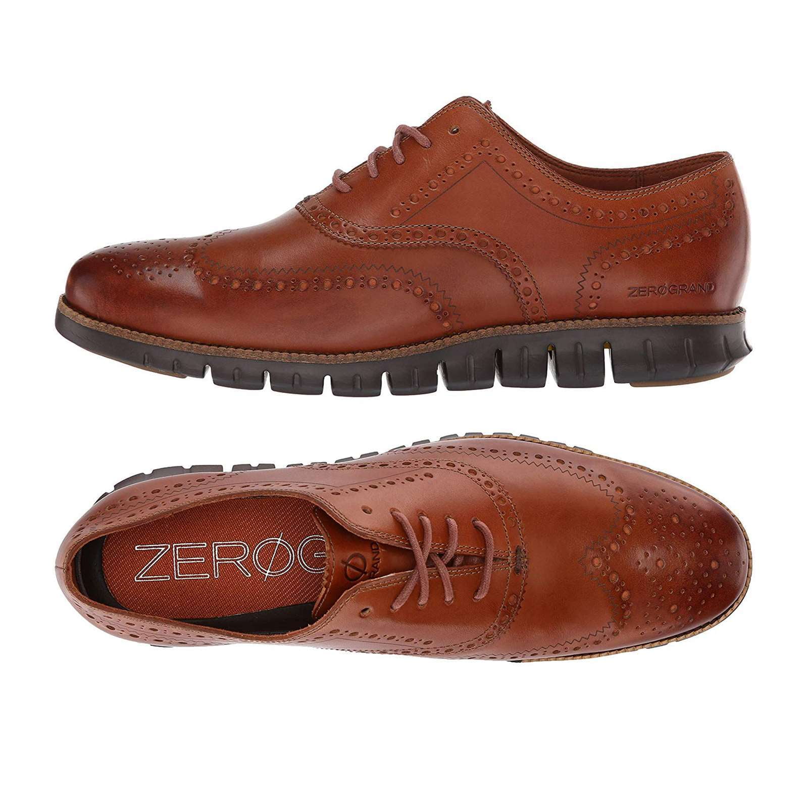 Cole Haan Men s Zerogrand Wing Oxford British Tan Leather Java 12 Walmart