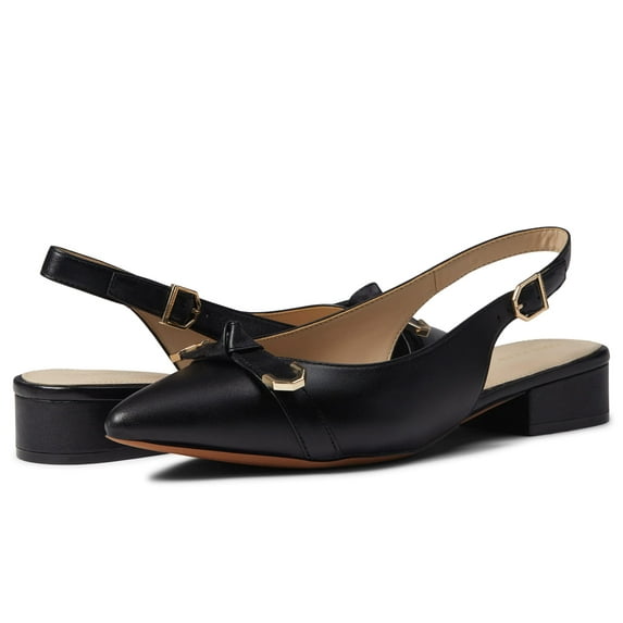 Cole Haan Menlo Skimmer (Womens, Black Leather, 10.5, Medium)