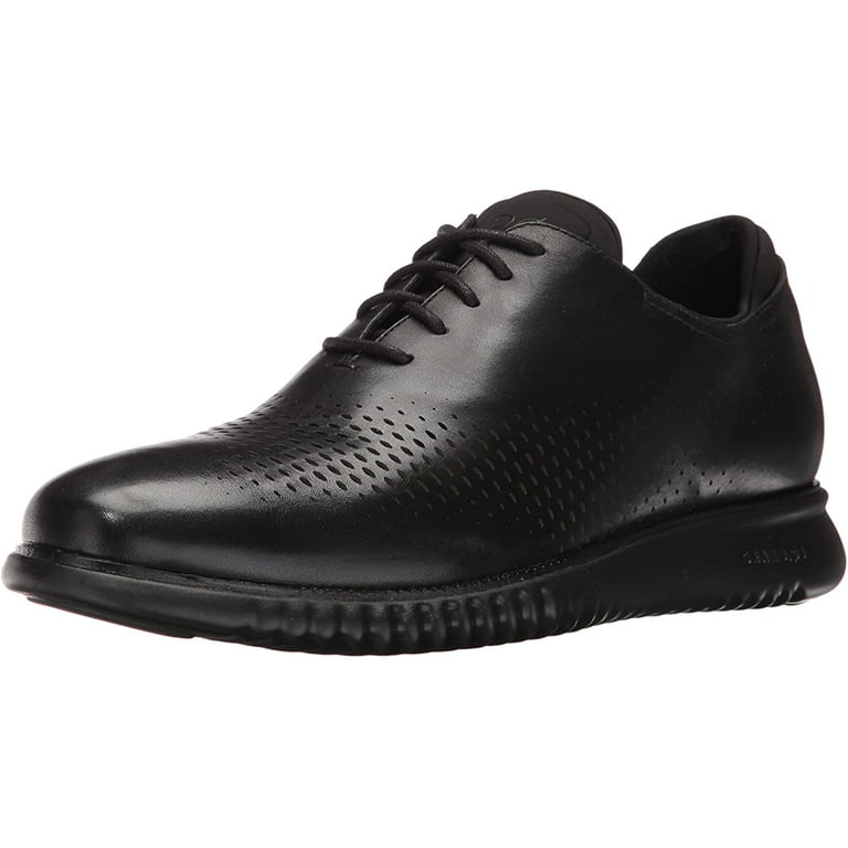Cole Haan Mens 2.0 Zerogrand Laser Wingtip Oxford Shoe - Black  Leather/Black - 9.5