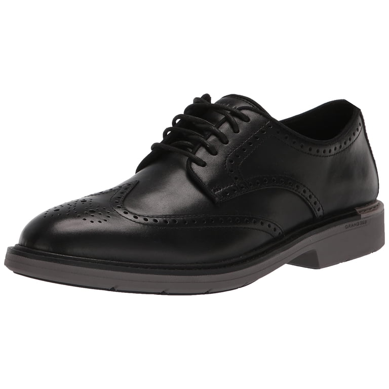 Cole Haan Mens Go-To Wing Oxford Shoes (Black/Gray Midsole  display picture 2
