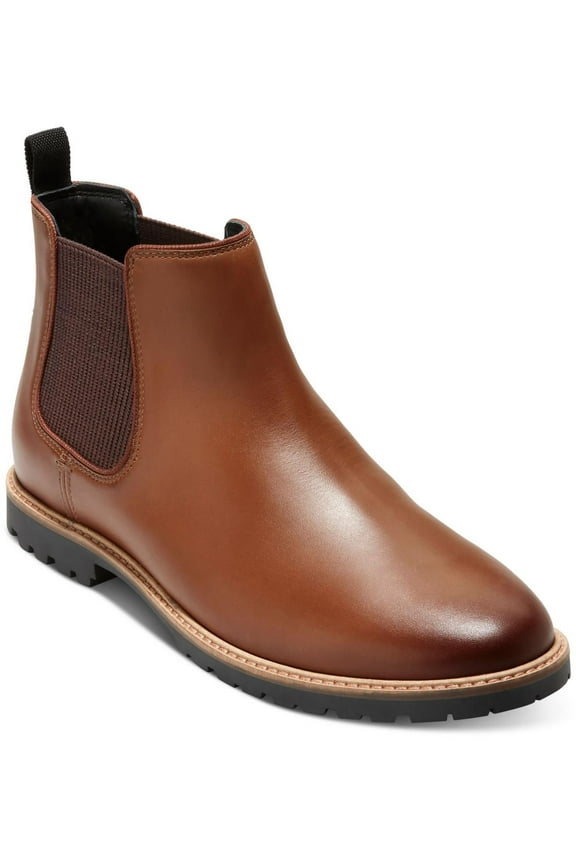 Mens MIDLAND LUG Leather Chelsea Boots