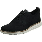 Cole Haan Mens Original Grand Knit Wing TIP II Black/Ivory Lace Up Sneakers (Black/Ivory, 10)