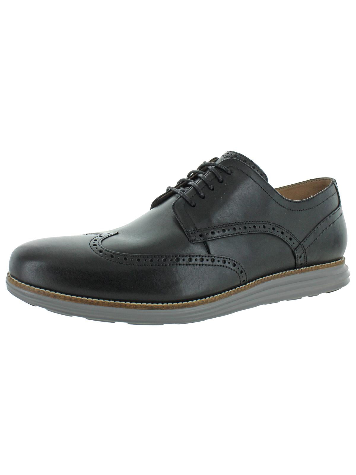 Cole Haan Men s Original Grand Wingtip Cushioned Oxford Shoe Black 10.5 Walmart