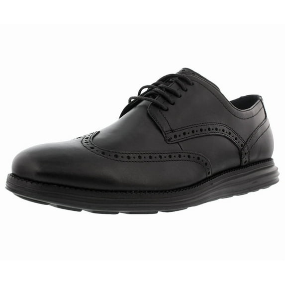 Cole Haan Mens OriginalGrand Leather Wingtip Oxfords Black 8.5 Medium (D)