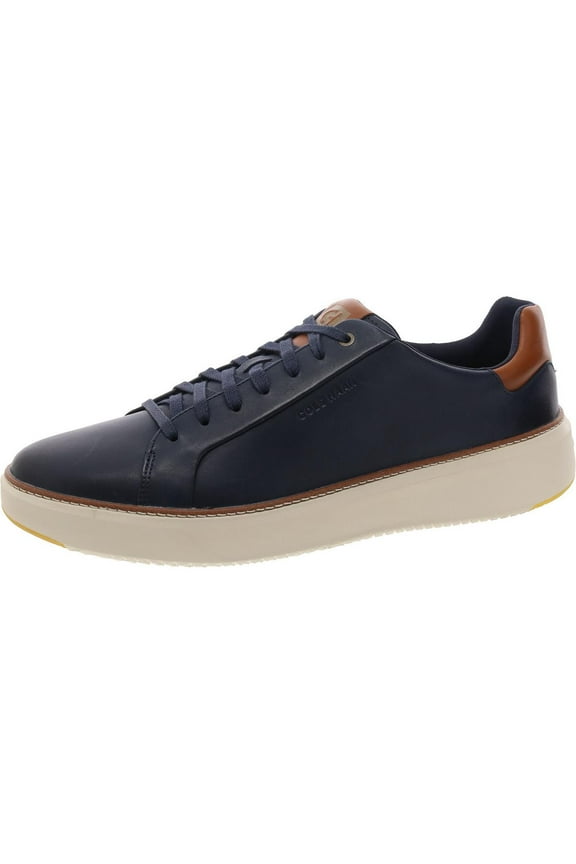 Men's Grandpro TopSpin Sneaker Navy Blazer Leather/British Tan/Ivory, Med
